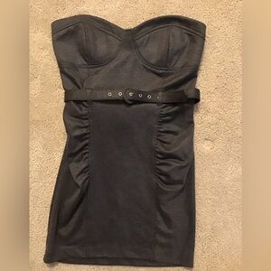 Strapless mini dress